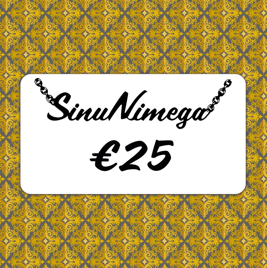 SinuNimega.ee kinkekaart