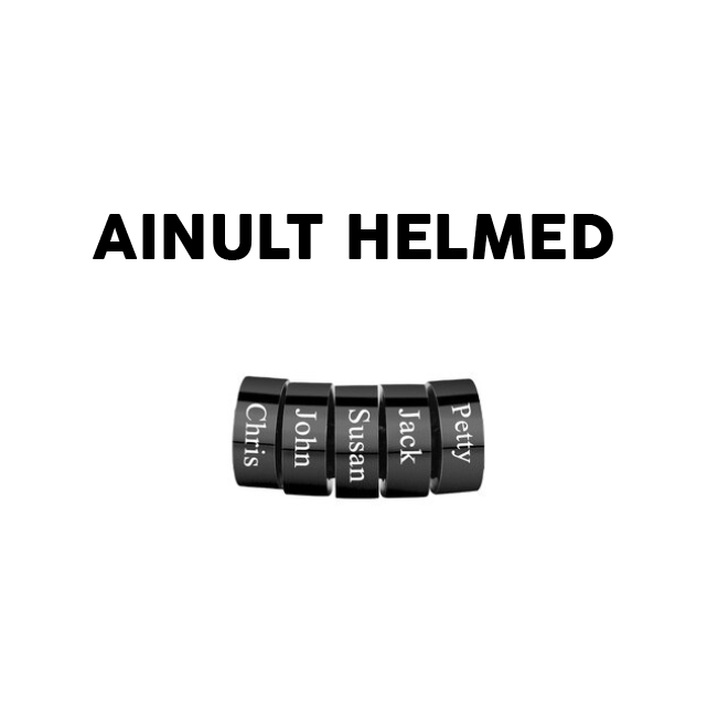 1-12 nimega nahast käevõru(ainult rõngad)